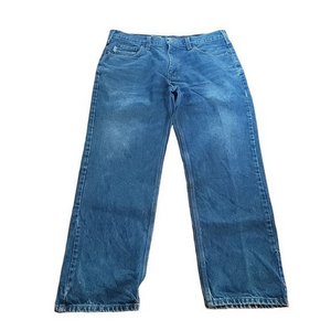 Carhartt Mens Size 38 x 30 Blue Relaxed‎ Fit Work OutdoorJeans b460DVB
